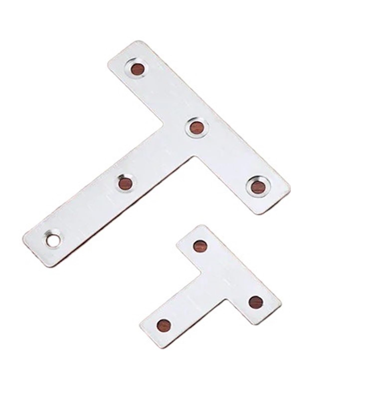 Gvzugm One Color 20Pcs Stainless Steel Straight Piece Connection Angle Code Right-Angle T-Shaped Hardware Fixing For Diy Tools(80Mm)