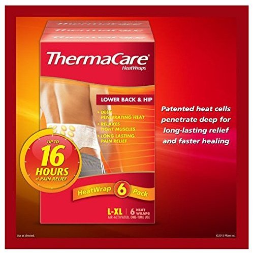 Buy Thermacare Air Activated Heat Wraps 6 Back / Hip Use