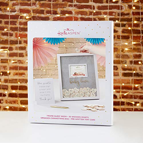 Image of Kate Aspen Baby Shower Guest Book Frame Guestbook Alternative, One Size, Gold