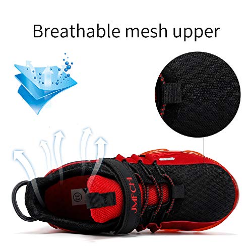 JMFCHI Boys Girls Kids' Sneakers Knitted Mesh Sports Shoes Breathable Lightweight Running Shoes for Kids Fashion Athletic Casual Shoes - Image 4