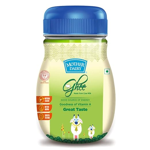 Mother Dairy Cow Ghee 1LTR PET Jar Amazon.in Grocery & Gourmet Foods