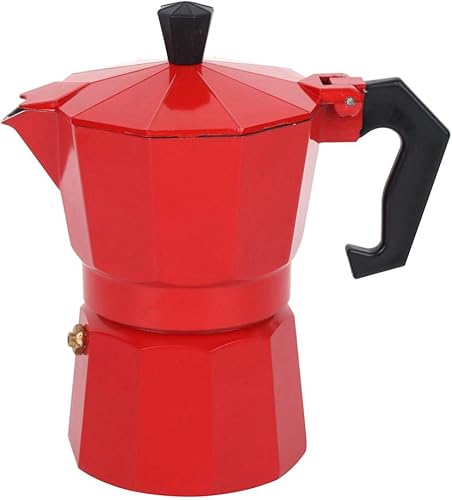 Máquina de café expreso para estufa, cafetera clásica para estufa, capacidad de 6 tazas, cafetera de aluminio para oficina, uso doméstico, máquina