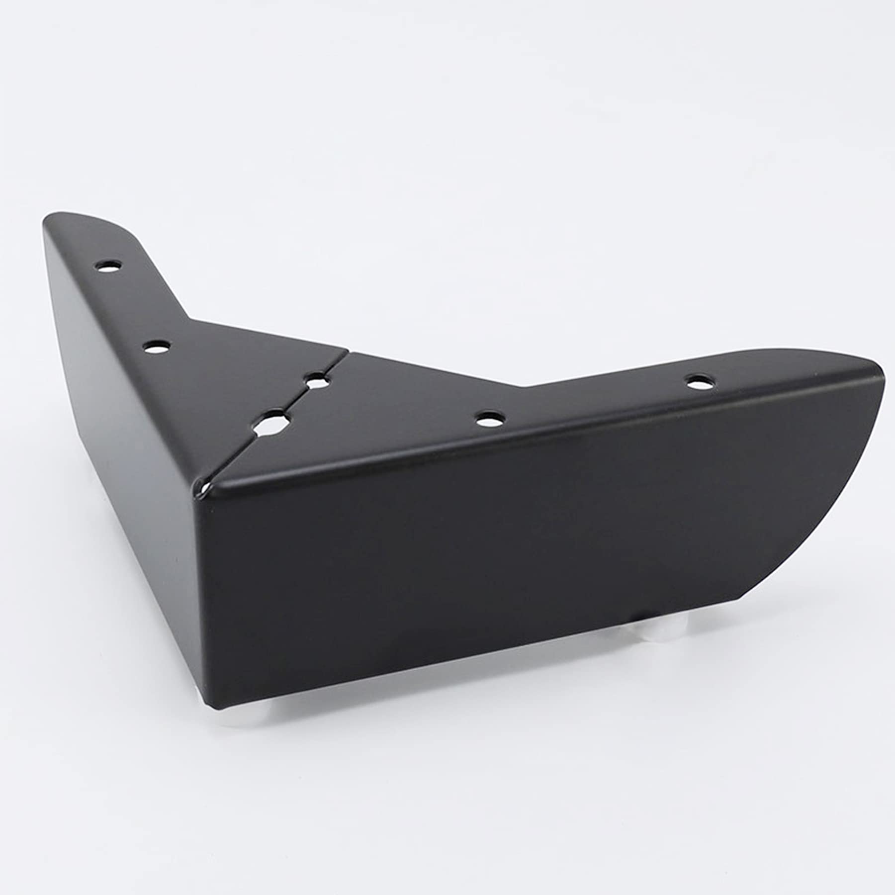 LIKERAINY Patas para Muebles 50mm Alto Pies de Mesa para Mueble de Cocina Encimera Sofá Cama Mesitas Armarios Pie de Escritorio Fuerte Negro Juego de 4