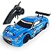 Lihgfw 2,4g Hochgeschwindigkeits-Off-Road Drifting Beleuchtung Wettbewerbskinder Erwachsene Ladet Spielzeug Modell RC drahtlose Fernbedienung Auto Rot 1/16 28cm (Color : Blau)