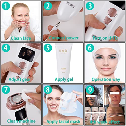 Mini Hifu Machine For Face And Body 3-In-1 Facial Massager Warm Up For Face,Neck,Chin Men,Women Skin Care #TOP5