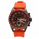 Fossil Men's Decker CH2877 Orange Chronograph Analog Watch