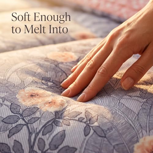 Image of VAS COLLECTIONS Feather Cotton Reversible AC Comforter for Double Bed | Super Soft 220 GSM Quilt /Duvet /Dohar | Lightweight All-Season Comforter | 90 x 100 Inches (1 Piece), Lavender