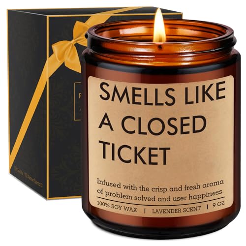 Miracu Tech Support Candle, Gifts for Tech Guys, IT Professional, Information Technology Gifts for...