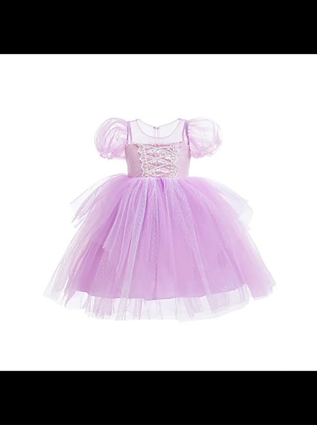 Vestido de Princesa para Niña 7 Años Color Púrpura miniatura 7