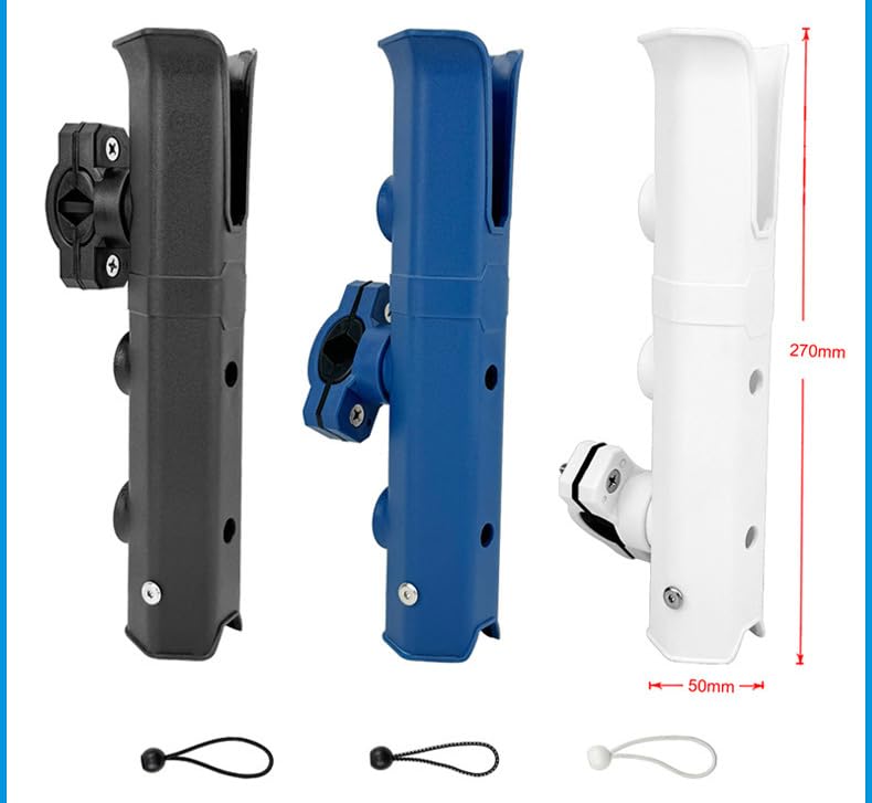 KTGCOZS Pack of 1 Fishing Rod Holder for Folding Wagon Carts Garden Carts Bike–Beach Car Fishing Chair Fishing Pole Rod Rack Rest (Black)