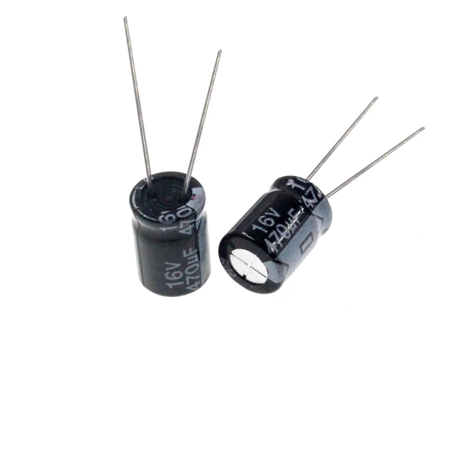 ICXLPMC 50pcs 470uF 16V 470MFD 16Volt 8 * 7mm Aluminum Electrolytic Capacitor Radial 470mf16v 470uf16v 16v470mf 16v470uf