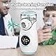 HITHINKMED Inhalationsgerät für Erwachsene und Kinder, Wiederaufladbarer Inhalator mit Countdown-Timer und Automatischer Reinigungsfunktion für Eine Effiziente Verneblung zu Hause und auf Reisen