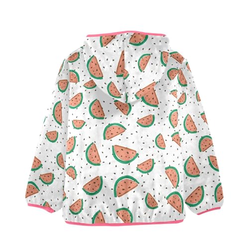 OTVEE Watermelon Seamless Kids Hoodie Jacket Fall Spring Full Zip Warm Outwear Coat2