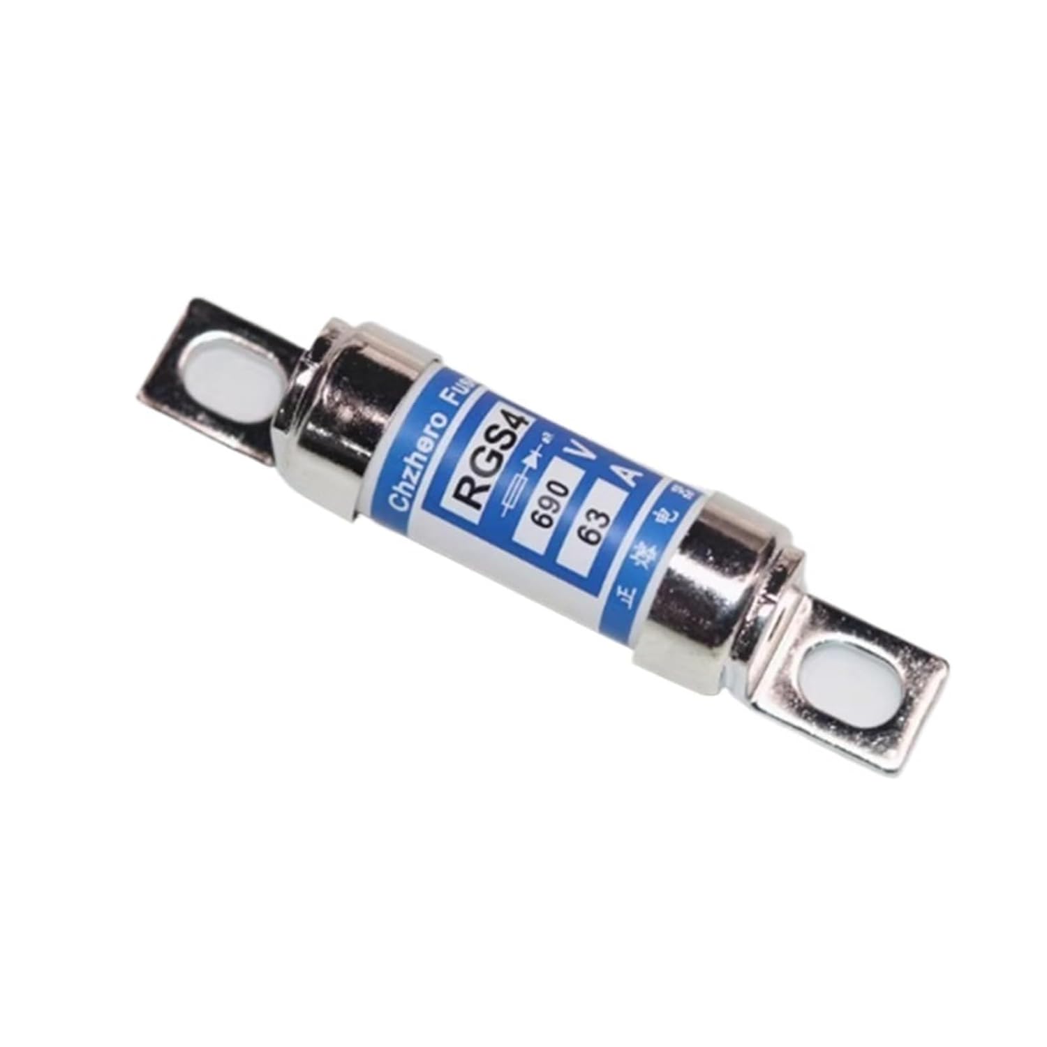 1pcs 380/660/690/700/800/1000V RGS4 2A 63A 125A Electronic Circuit Overload Protection Ceramic Bolt Connected Acting Fuse Link(50A,800V)