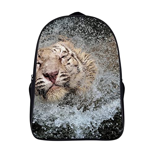 Sac à dos tigre blanc ergonomique pour soulager le dos des enfants et adultes
