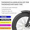 Fat Tire Tricycles with Basket for Adults, 3 Wheels Cruise Bicycles, 7 Speed, Carbon Steel Frame - Exercise Men's Women's Tricycles #3