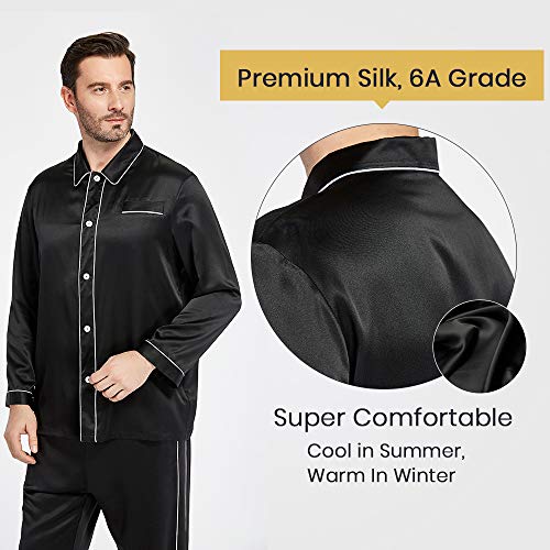 LilySilk Silk Pajamas Set for Men Christmas Most Comfortable Sleepwear3