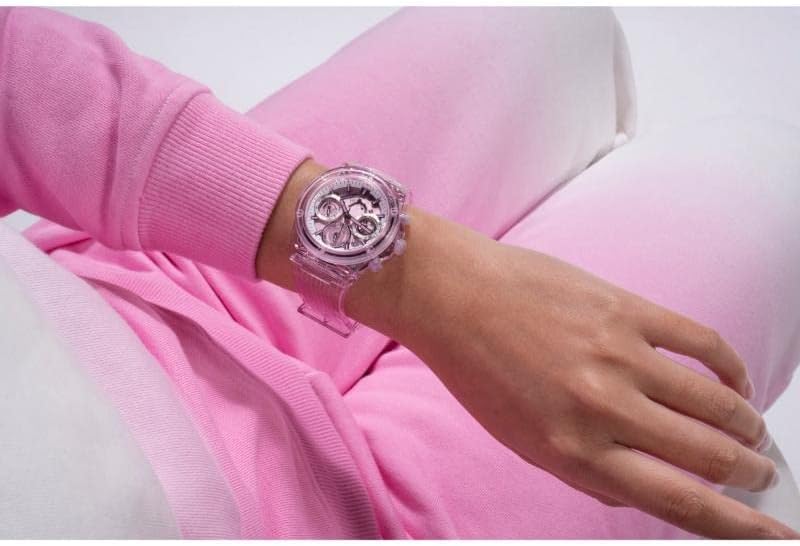 Guess Ladies 39mm Watch - Pink Strap, dial and case - Image 5