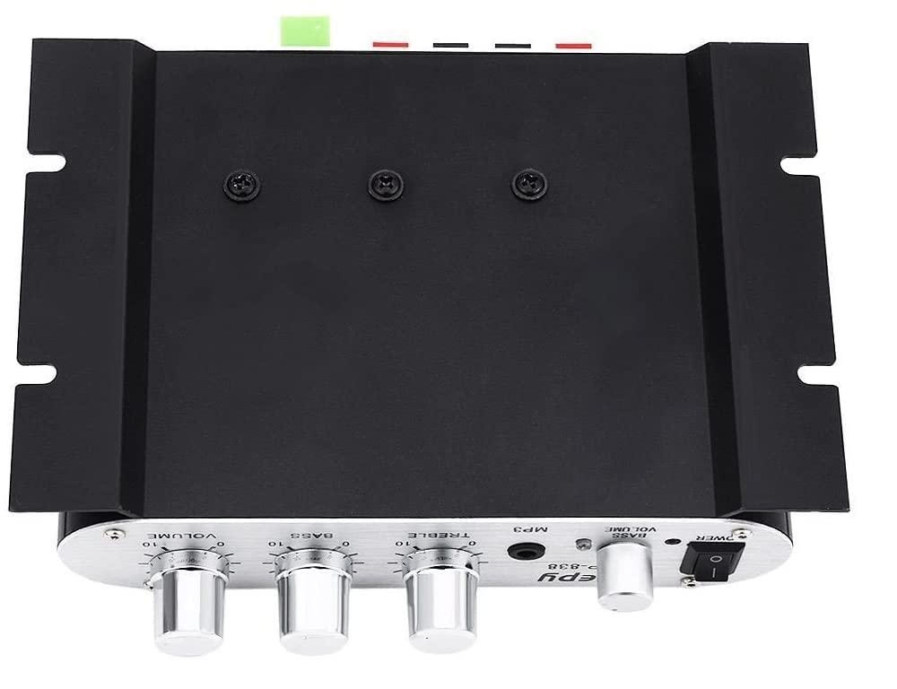 LP-838 Mini Amplificatore di Potenza per Auto Digitale 2.1CH 20W 2x15W Hi-Fi MP3 MP4 Stereo Booster Dvd Moto Casa Bassa Audio Player