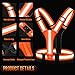 OMKHE LED Reflective Vest Running Gear, Lights Up Running Vest Rechargeable, High Visibility Reflective Running Gear for Night Walking Running Cycling Jogging