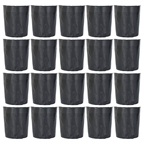 HEMOTON Lot de 300 Pots De PéPinièRe en Plastique 2.56 X 2.56 Pouces avec Trous Drainants Bol De Nutrition BiodéGradable pour Semis Plantes De Jardin Et...