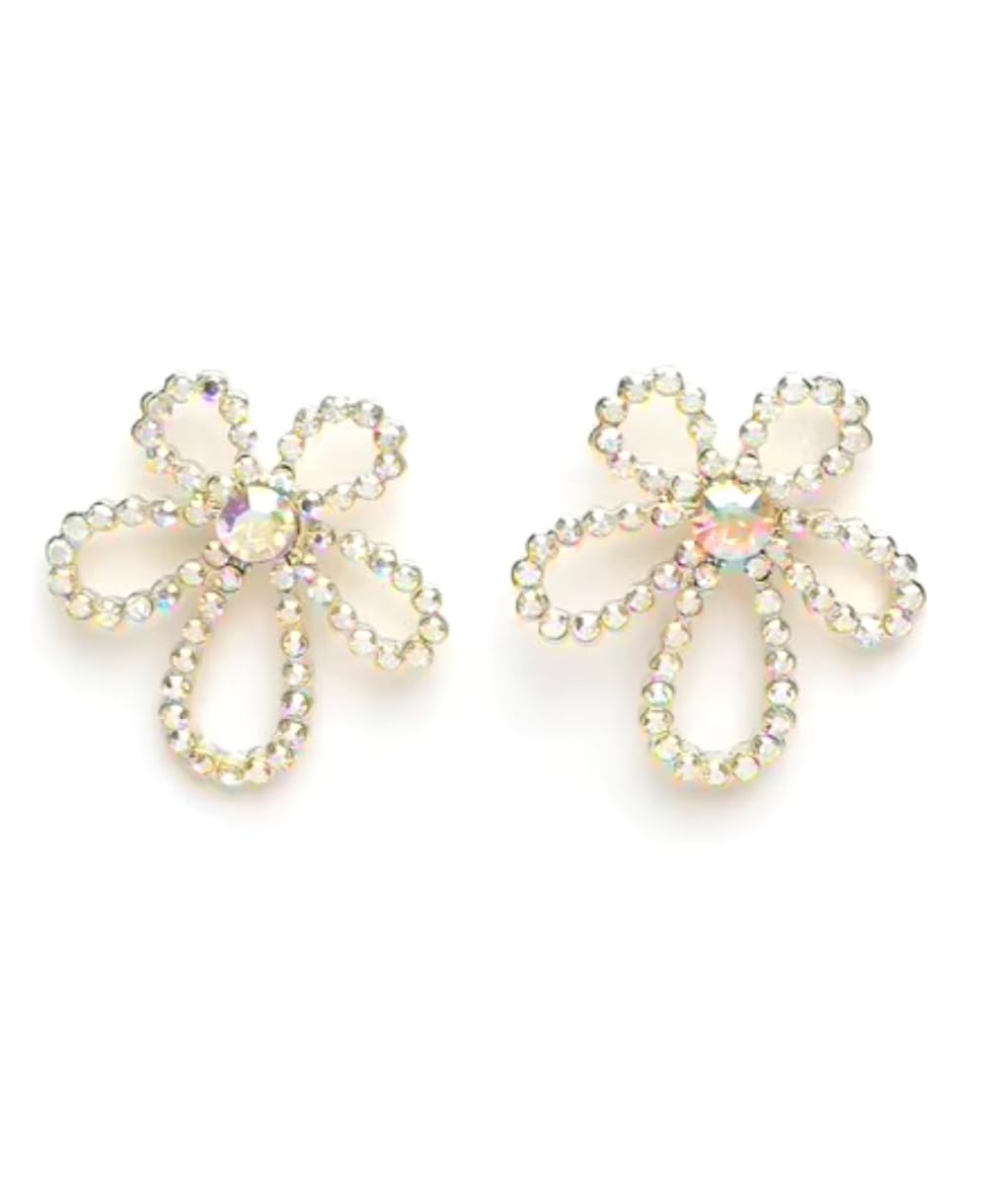 Zircon Flower Rainbow color Drop Earrings (Multi-Color) (B0BSLSXG69) Amazon Price History, Amazon Price Tracker
