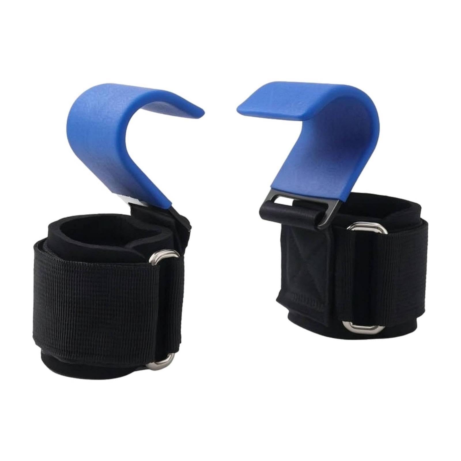 Wrist Straps with Hooks Curved Hanging Exercise Hook Adjustable Wrist Strap Hook Gen 2 Blue Hook-image-23