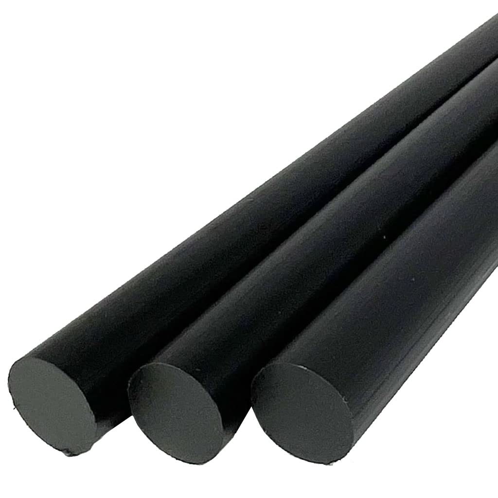 JEEIJ 1pcs Diameter 20/25/30mm Black Nylon Rods, Cylindrical Solid Wear Resistant Rod Length 1000mm (Color : 25mm*1m)