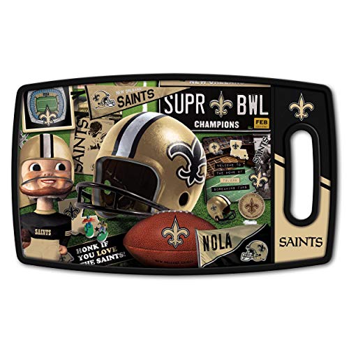 YouTheFan NFL New Orleans Saints Retro Series Cutting Board