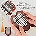 3 Pack Mini Thumb Piano 8 Key Finger Thumb Piano Small Heart Oval Bear Kalimba Mini Hand Musical Instruments Gifts for Kid Adult Christmas Birthday party(5 Inch)