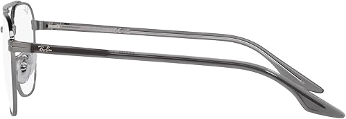 Miniatura 4 de Ray-Ban RX6485 - Marco cuadrado para gafas graduadas, color plomizolente de demostración, 2.165 in, plomizolente demo