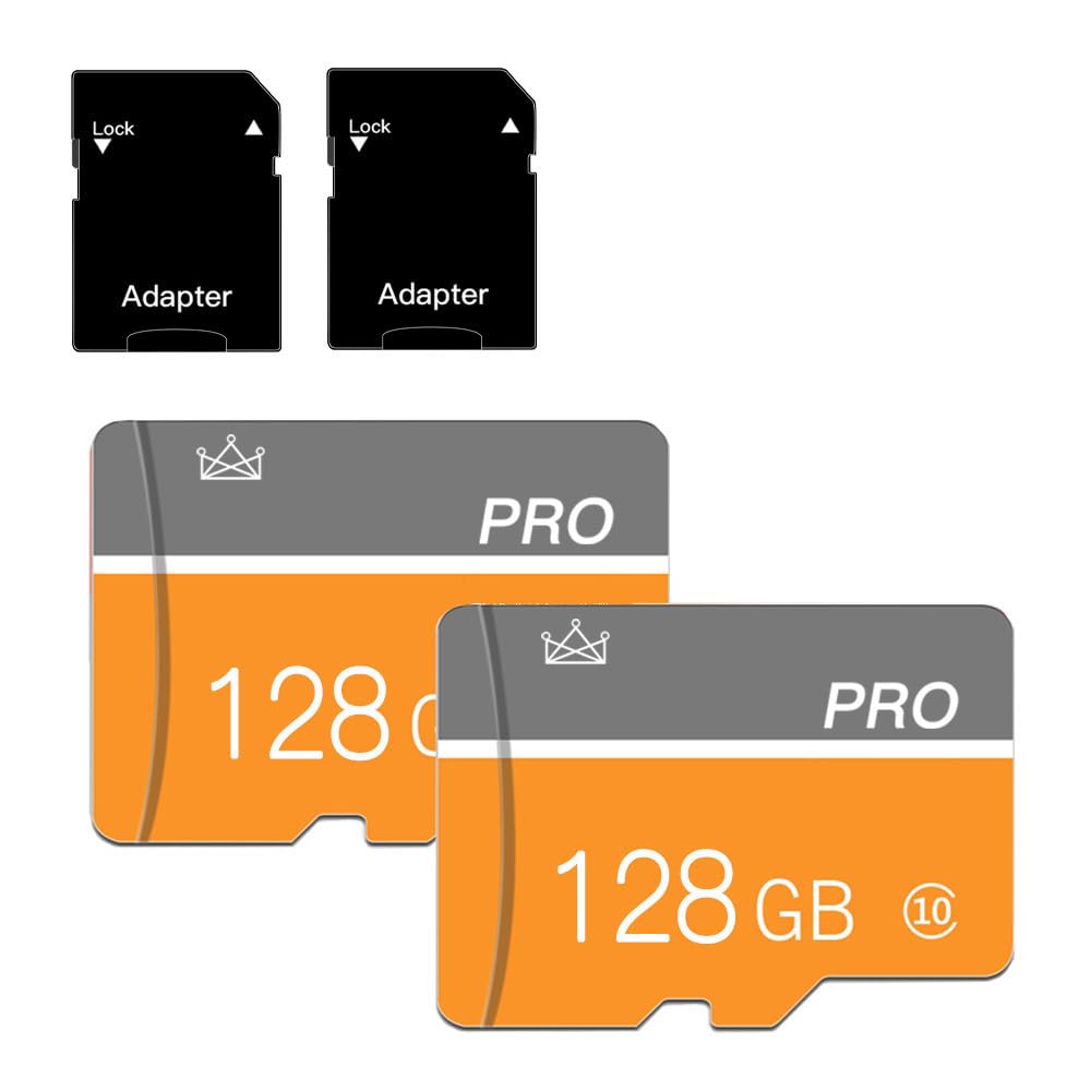 Photo 1 of 128GB Micro Memory Card,TF Card with Adapter Class 10 High Speed for Camera,Smartphone,Tablet,Personal Computer(2-Pack)