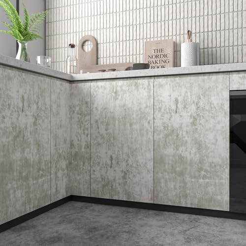 Papel pintado texturizado gris de alta densidad para pared elegante 7
