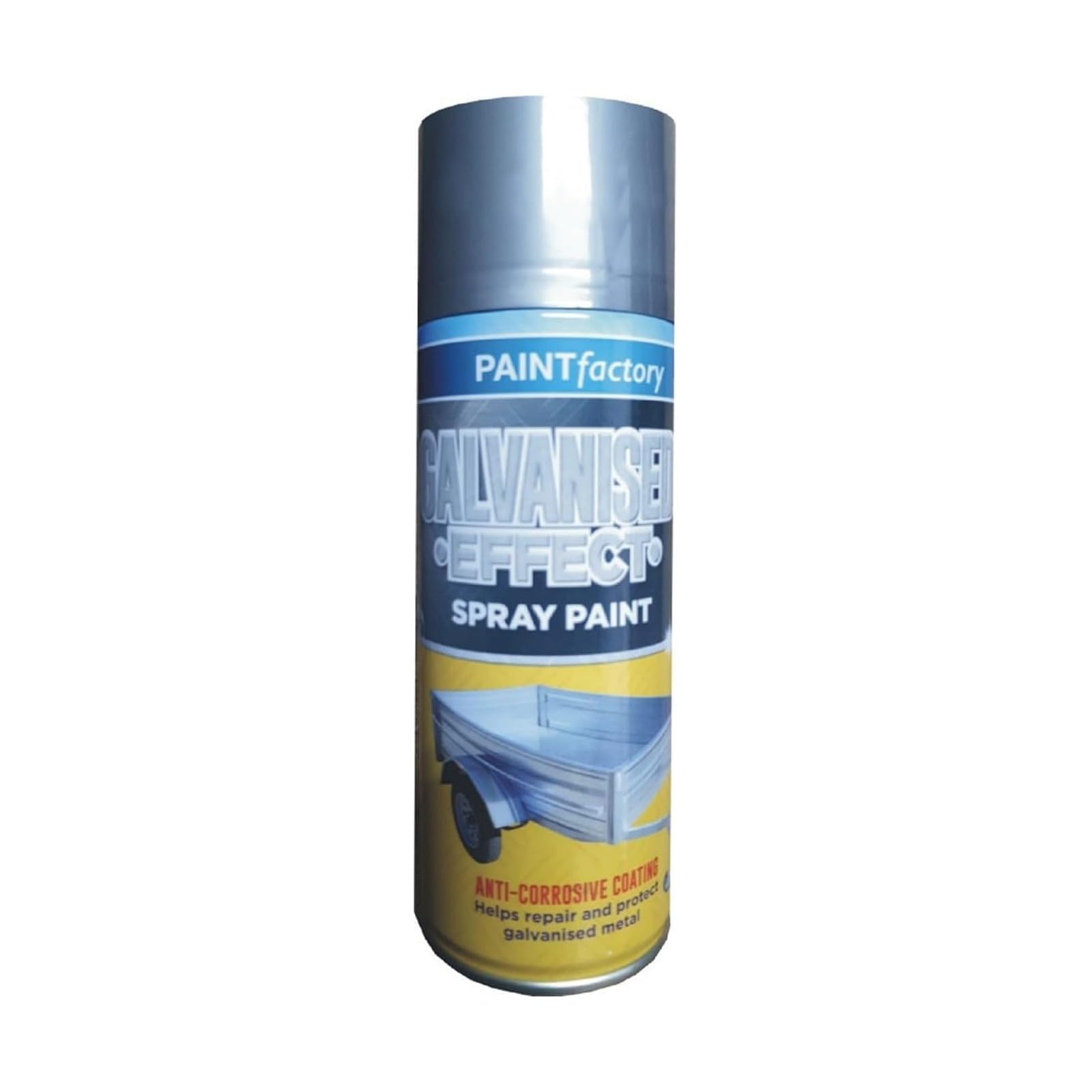 SDMAX Galvanised Effect Spray Paint, Corrosive Resistant Coating, Galvanised Finish, Repair and Protect Metal, Fast Drying Spray, Interior Exterior Use, 400ml (1 Pcs)