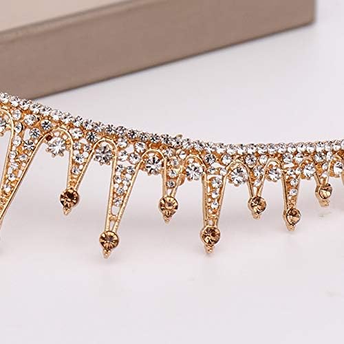 Golden Fashion Crowns Wedding Hair Accessories Queen Princess Tiar