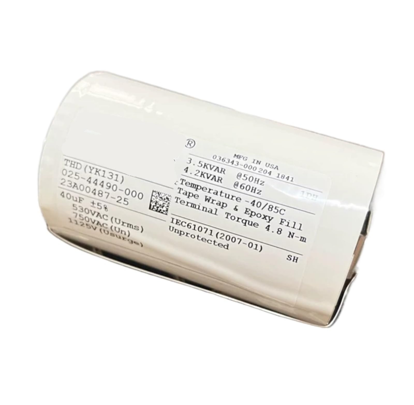 KSZHZYMGX 40uF 530V AC 750V AC 1125V Filter Capacitor