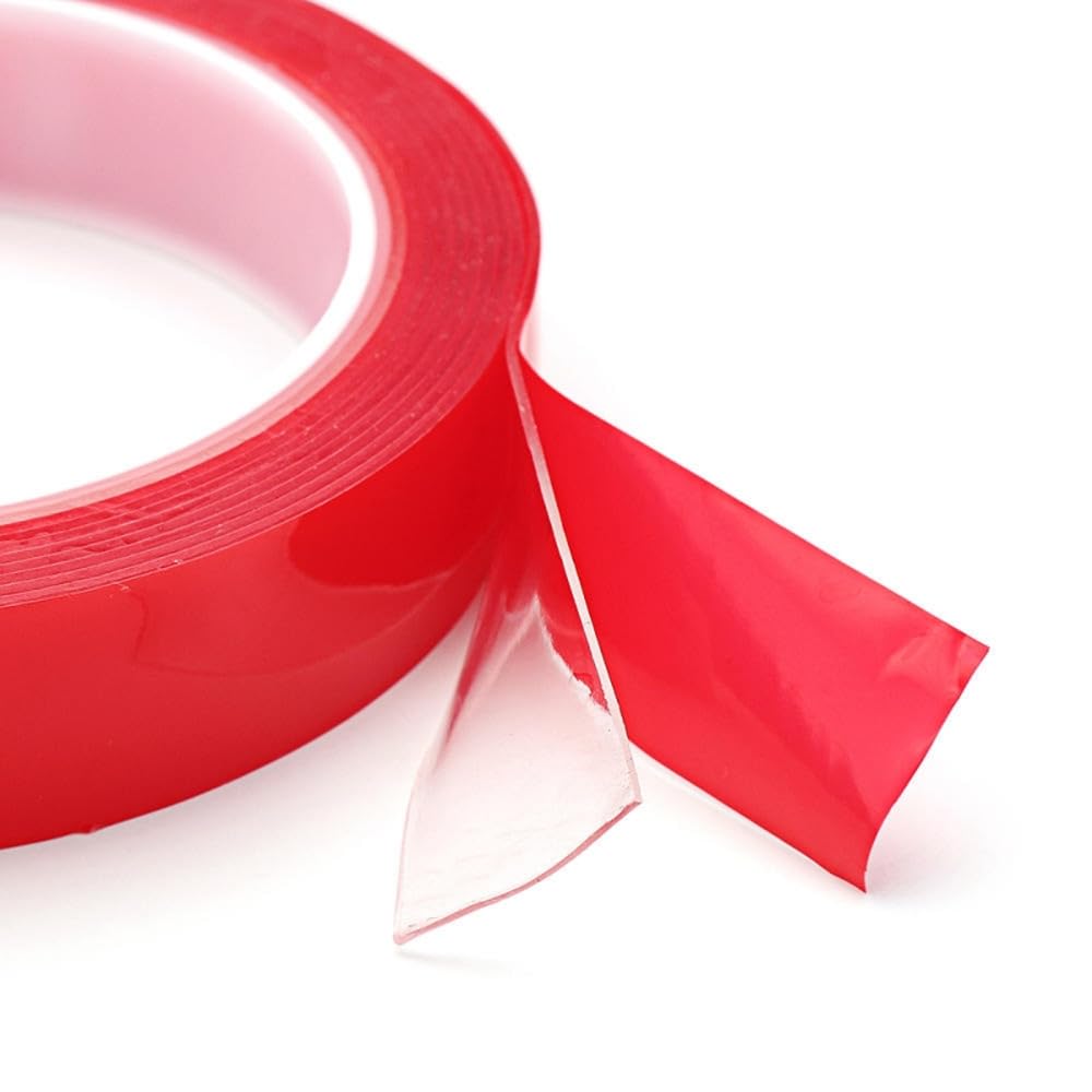 Dubbelzijdige tape extra sterk, hittebestendig, weerbestendig montagetape 25m x 10mm voor autoaccessoires doe-het-zelf reparatie en huishoudschuimtape acryl heavy-duty tape voor glas metaal hout