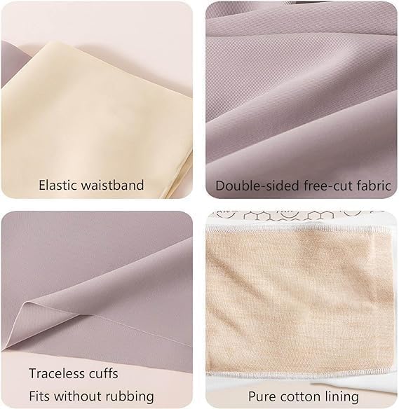 Women High-Waist Ice Silk Underwear with Tummy-Control Hip-Lifting, Anti-Exposure 2-in-1 Bottoming Safety Pants4