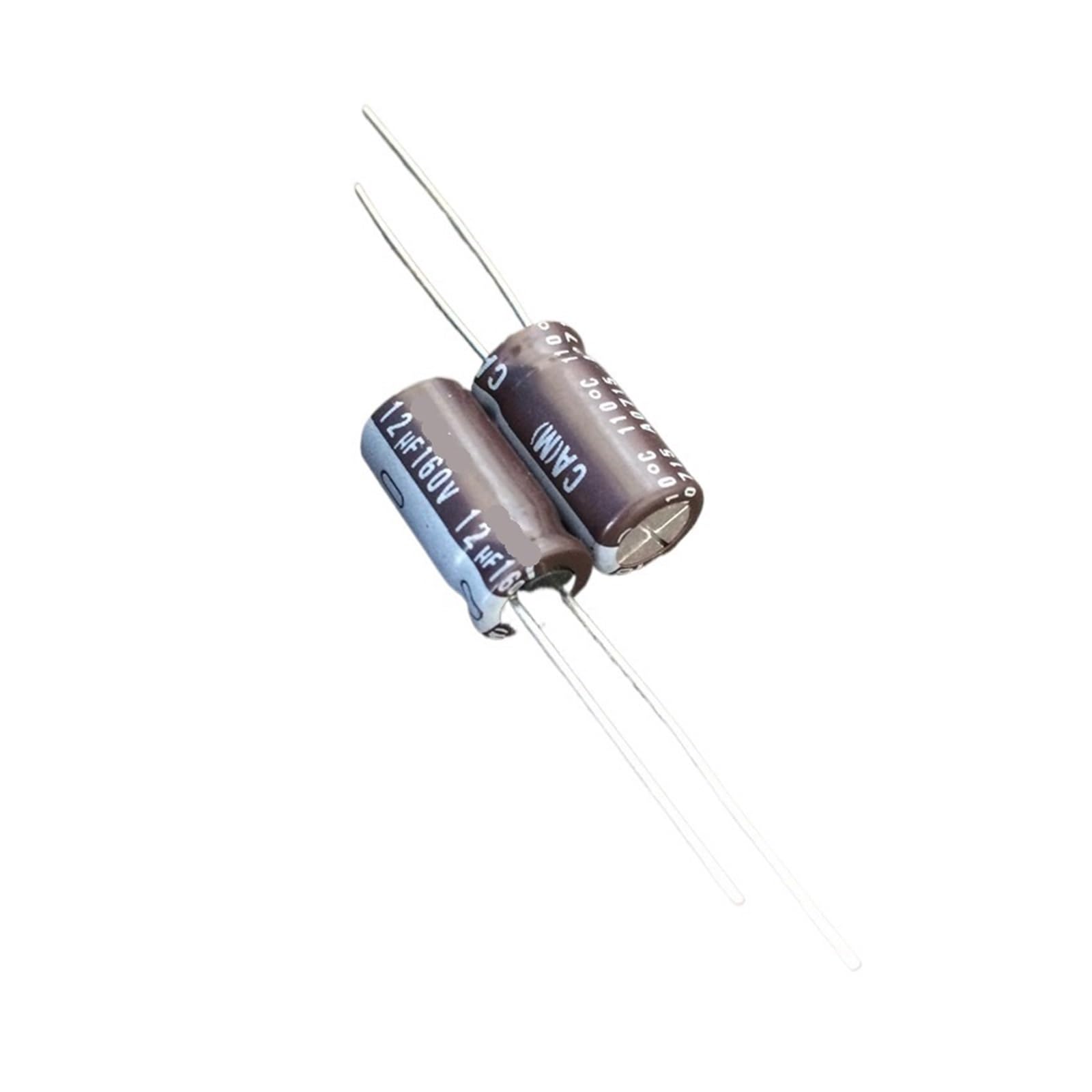 Condensateur 12 uF 160 V série CA longue durée | Lot de 100 pièces en aluminium 8 x 16 mm
