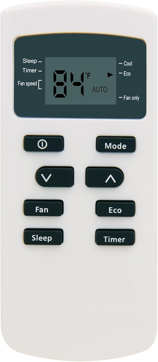 Replacement Remote Control for Frigidaire AC Air Conditioner Remote Control FFRA1022U1E FFRA1022U1E0 FFRA102ZA1 FFRA102ZA10 FFRA1222U1 FFRA1222U10 FFRA1222U1E FFRA1222U1E0 FFRA122ZA1 FFRA122ZA10