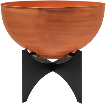 Achla Designs Norma II Planter with Burnt Sienna Bowl
