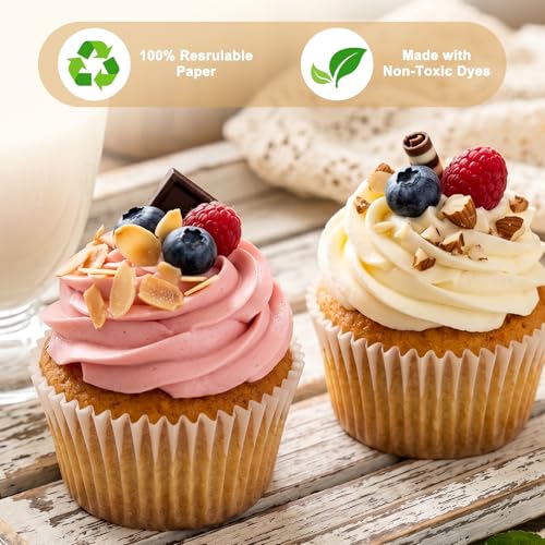 Moldes antigrasa muffins Alyvisun cápsulas resistentes que no se pegan 7