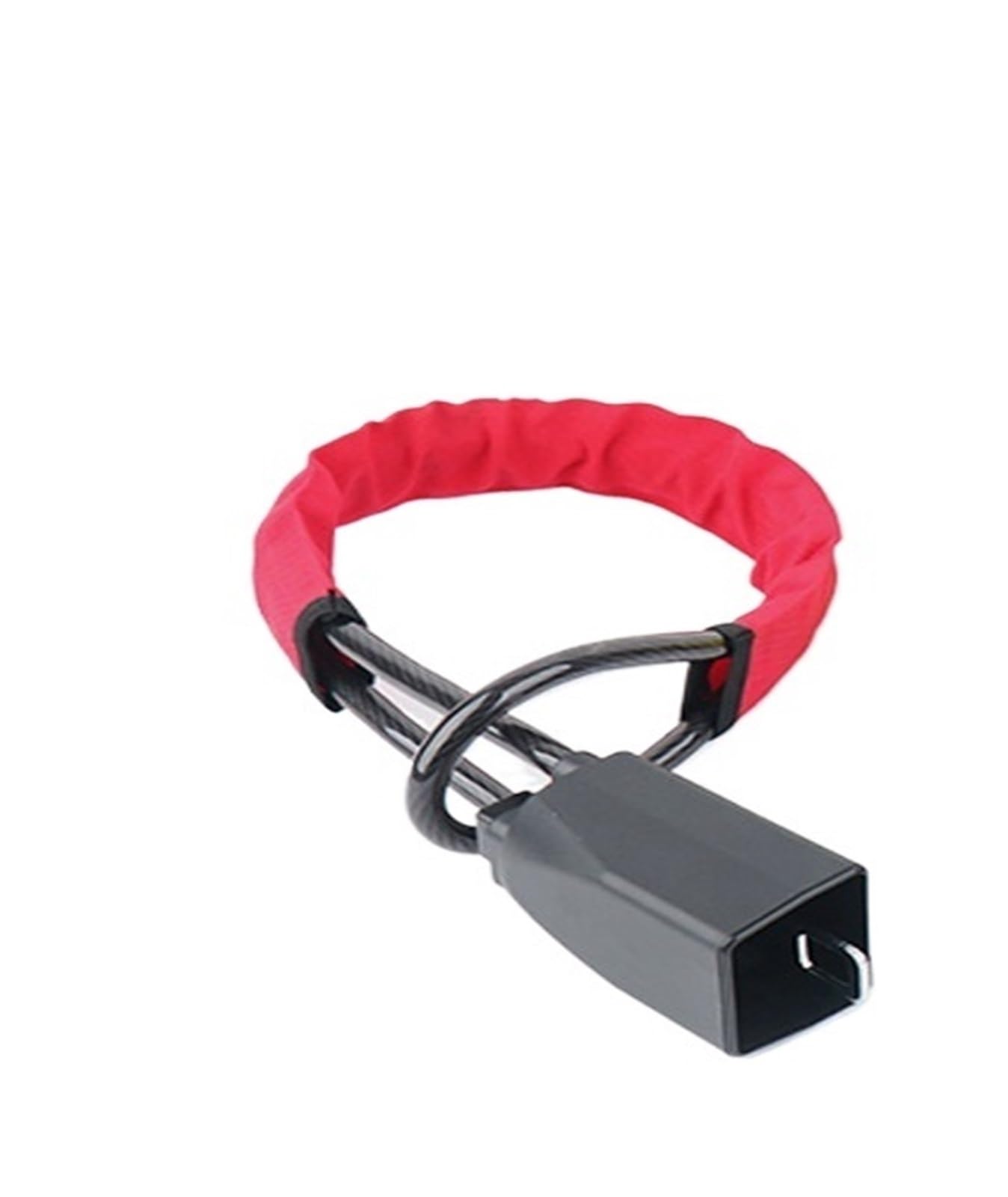 Car Steering Wheel Lock Seat Belt Lock, Universal Steering Wheel Lock & Seat Belt Buckle, Multicolor for Cars, Trucks, s(Red)