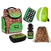 Minecraft Schooltassen, 6-delige set, turnzakken, drinkfles, brooddoos, regenbescherming, Minecraft motief