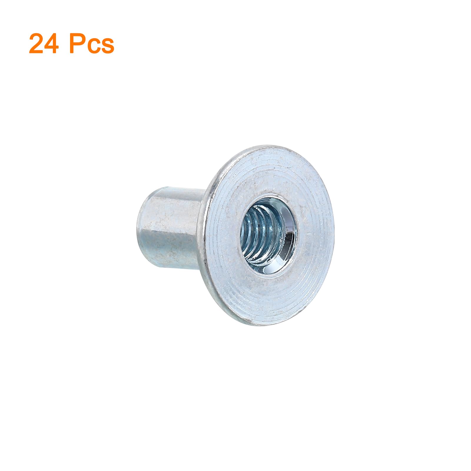 Uxcell M10x37x2.5mm 3-Hole Tee Nut Carbon Steel T-Nut Mounting Hardware Fitting Fastener Through Hole Flange Insert Female Thread 10Pcs