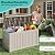 EasyUp 150Gal Outdoor Deck Box Waterproof, Lager Patio Storage Box Indoor and Outdoor Use, Lockable Resin Storage Bin for Patio Furniture Cushions Garden Tools, Package Delivery,UV Resistant-Grey