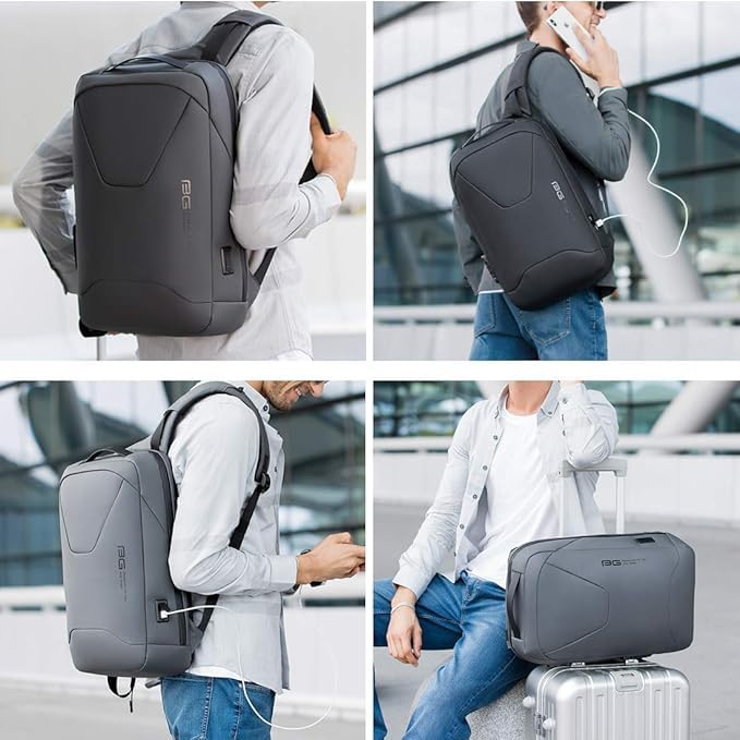 Image of Red Lemon BANGE FortiPack 20L Slim Water-Resistant Premium Anti-Theft Laptop Backpack for Men - Fits 15.6 inch Laptop, Travel & Office Bag