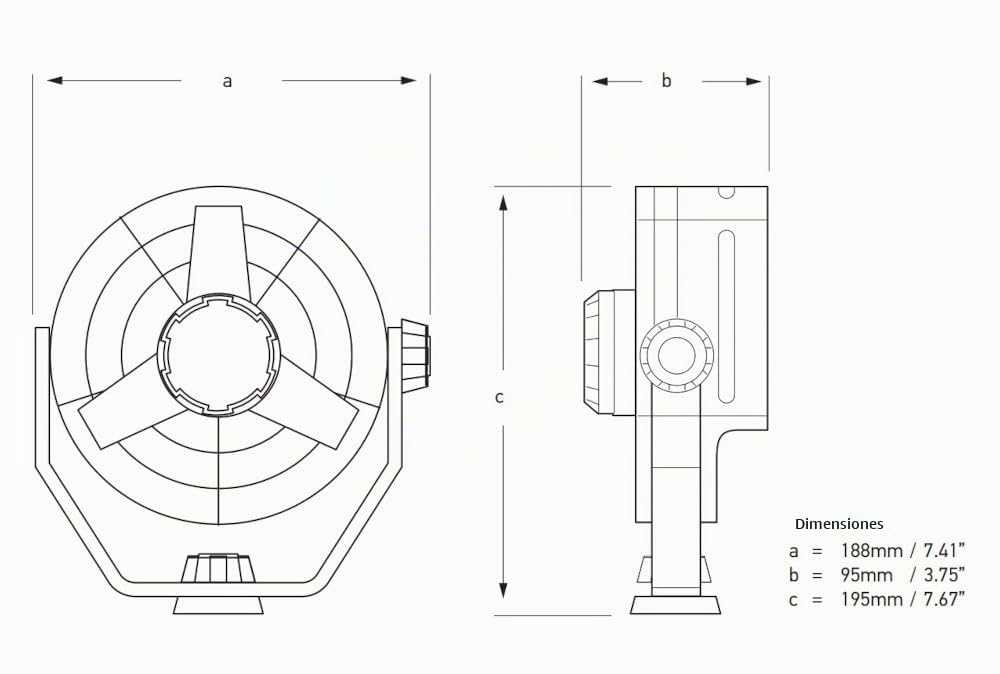 Hella Ventilador - Turbo - 12V - 6.5W - negro - Cable: 1400mm - 8EV 003 361-002, Envases marinos