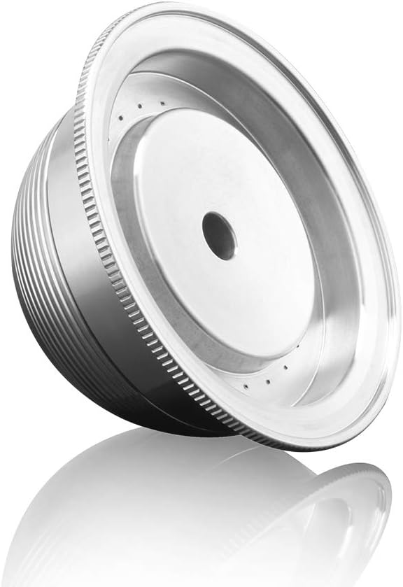 Stainless Steel Metal Coffee Capsule Compatible for Ver*uo Coffee Pods Nesp*esso Vertu*line Reusable Pods Holder Vert*o*line GCA1,ENV135S,ENV135B,ENV135T,ENV135R （Big Cup Size for 230ml/7.7oz）
