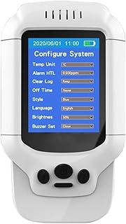 APAINI Portable Ozone Meter Detector 0-5ppm Range O3 Tester Monitor Air Quality Detector TVOC PM2.5 Analyzer Sensor Gas Detector